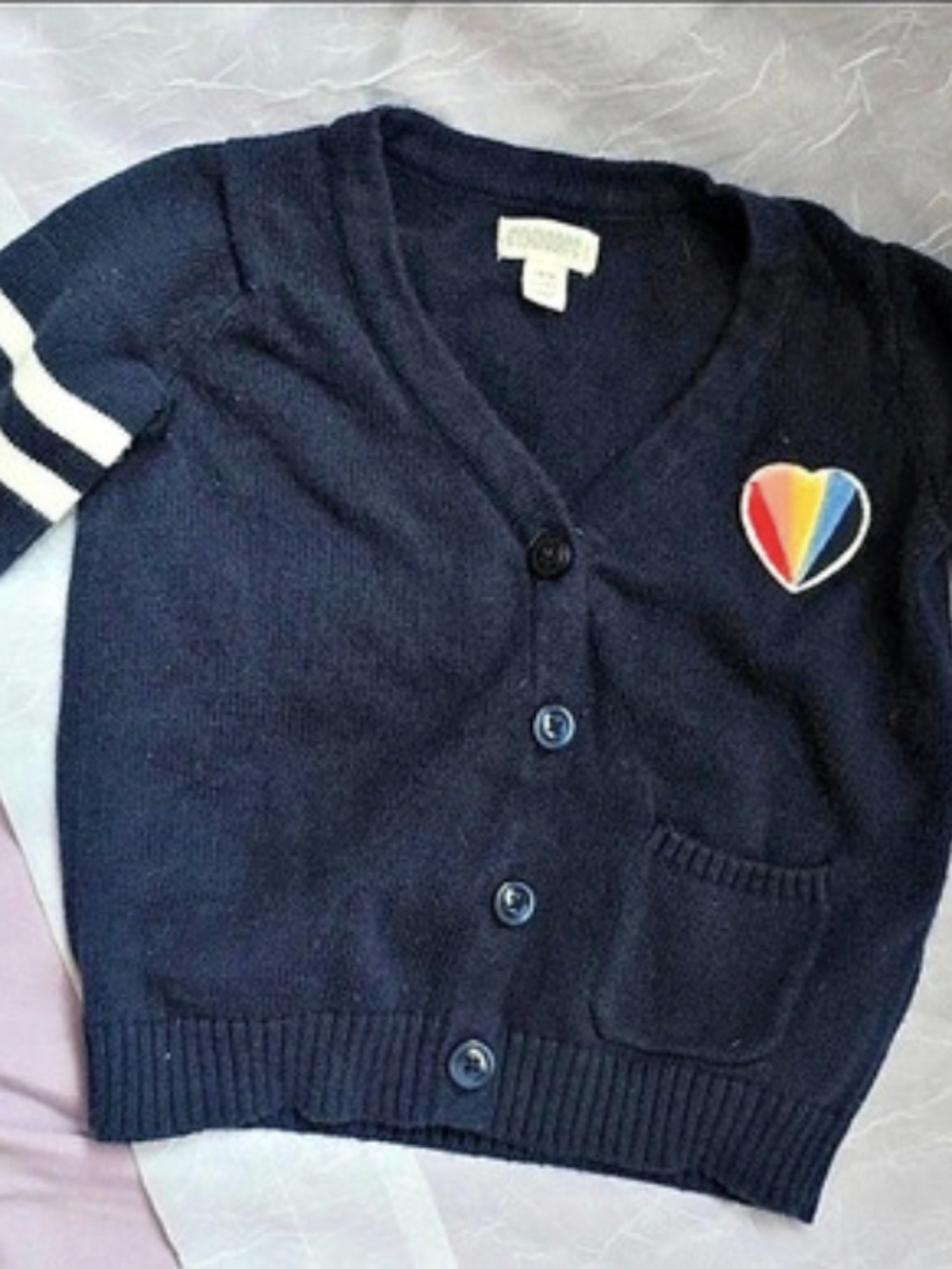 Gymboree Kids Color Block Cardigan Blue Size 2T-18 Months